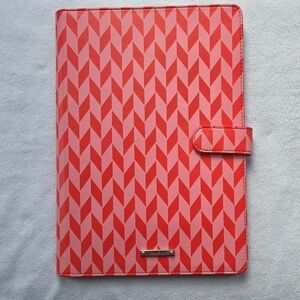 ​💎 Stella & Dot Large Jewelry Portfolio - Red & Pink Chevron 💎
